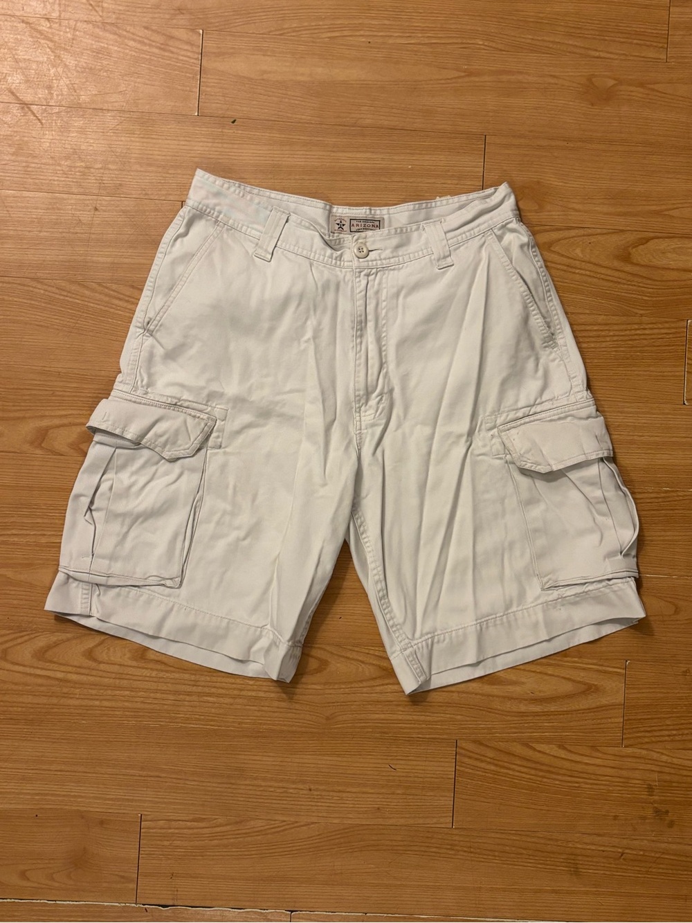 Vintage Arizona Jean Co. Light Cream Cargo Shorts